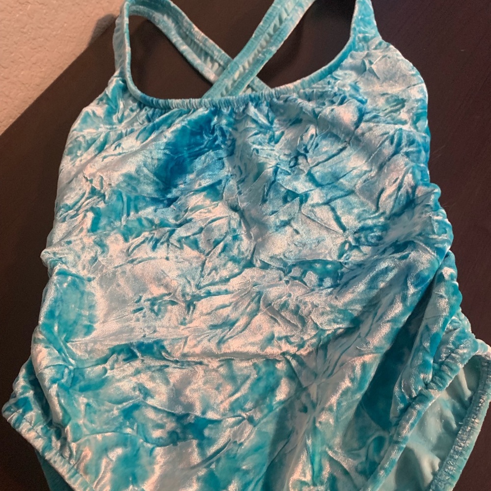 Beautiful textured teal Venus One Piece